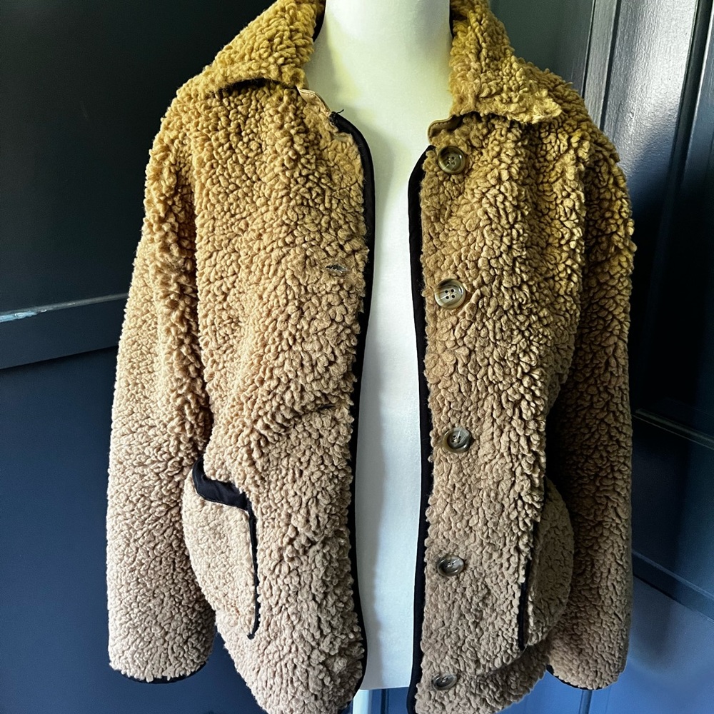 J. Crew Tan Sherpa Jacket